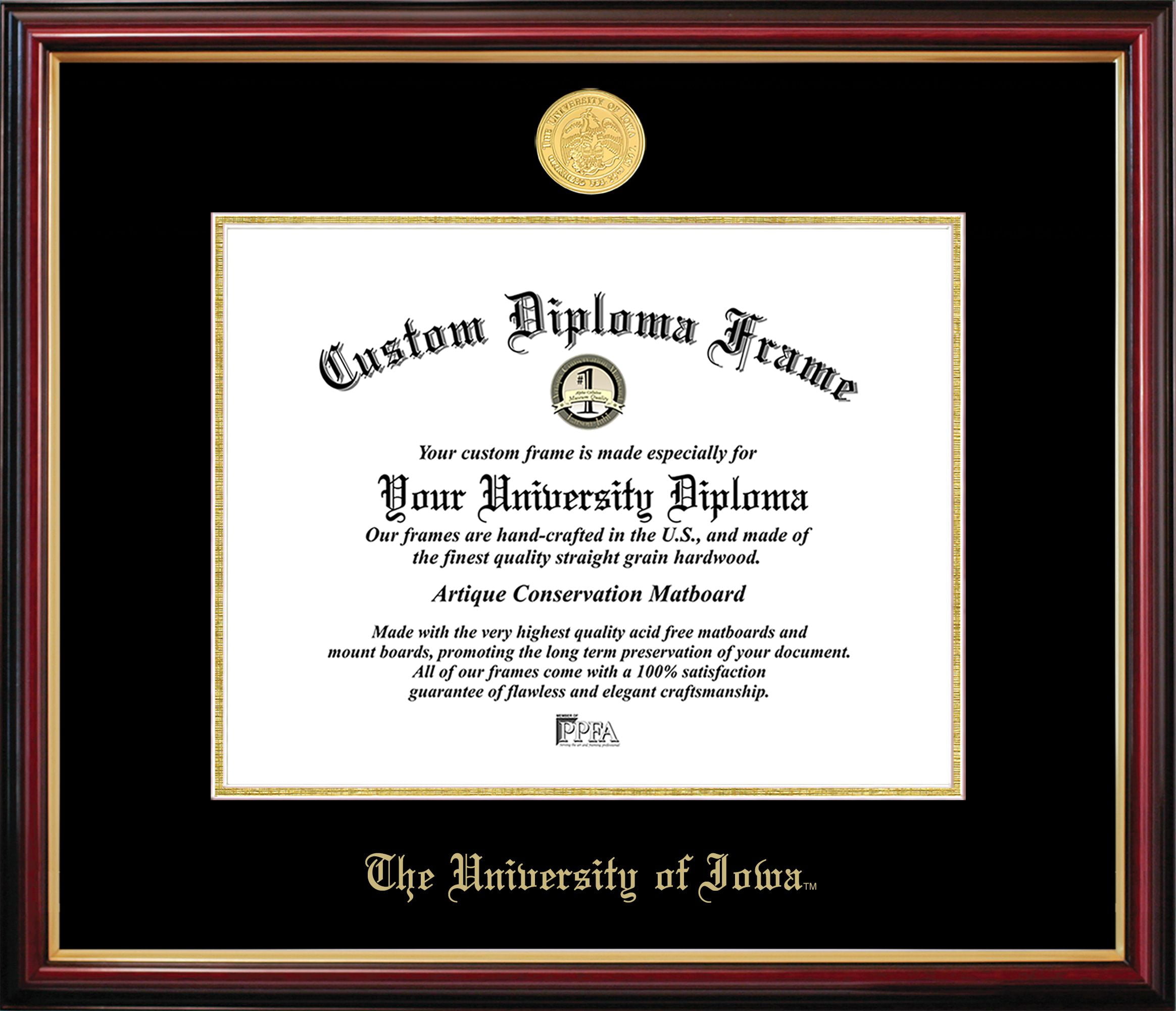 Iowa Petite Diploma Frame