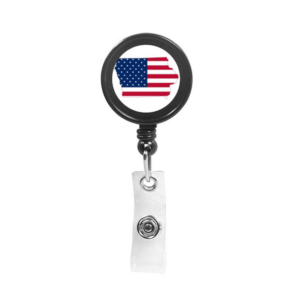 Iowa Retractable Keychain Badge Holder ID Badge