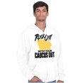 thumbnail image 1 of Iowa Shape Rock Out Caucus Funny Unisex Fleece Graphic Zip Up Hoodie Brisco Brands 2X, 1 of 5