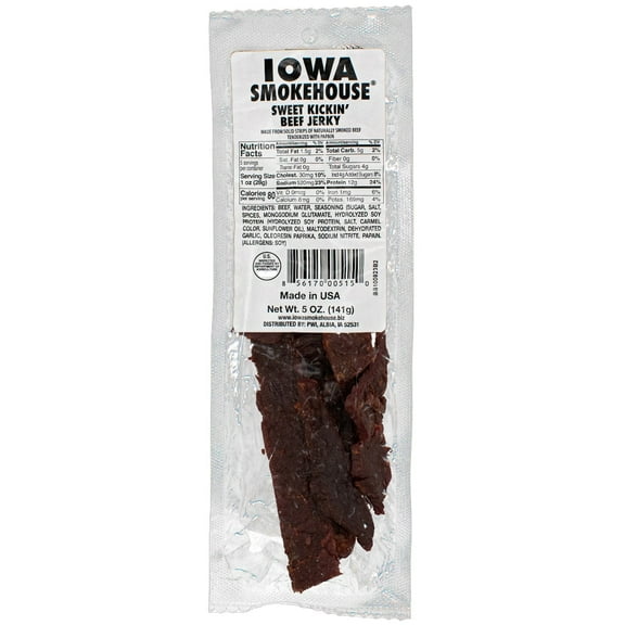 IOWA SMOKEHOUSE Sweet Kickin' Beef Jerky, 5 oz