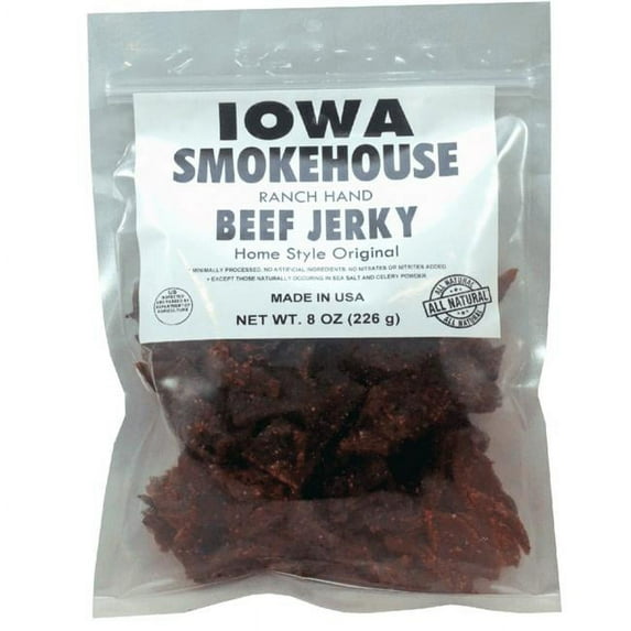 IOWA SMOKEHOUSE Ranch Hand Homestyle Original Beef Jerky 8 oz Packet