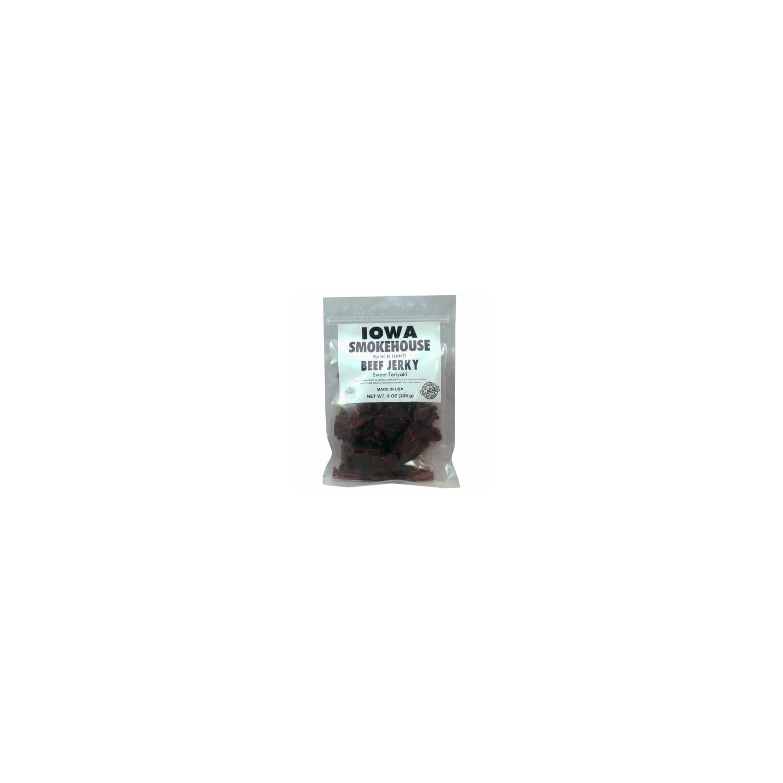 IOWA SMOKEHOUSE Ranch Hand Sweet Teriyaki Beef Jerky 8 oz Packet
