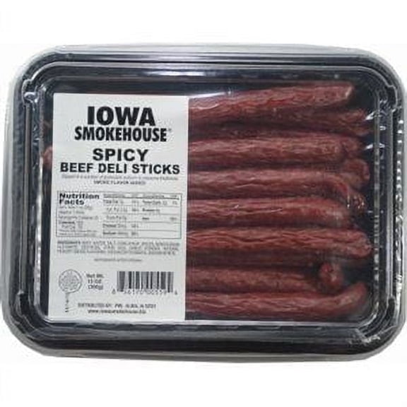 IOWA SMOKEHOUSE Beef Deli Sticks Spicy 13 oz