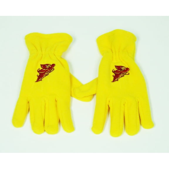 Iowa State Adult Unisex Cyclones Yellow Fleece Gloves - Donegal Bay - Unisex - One Size
