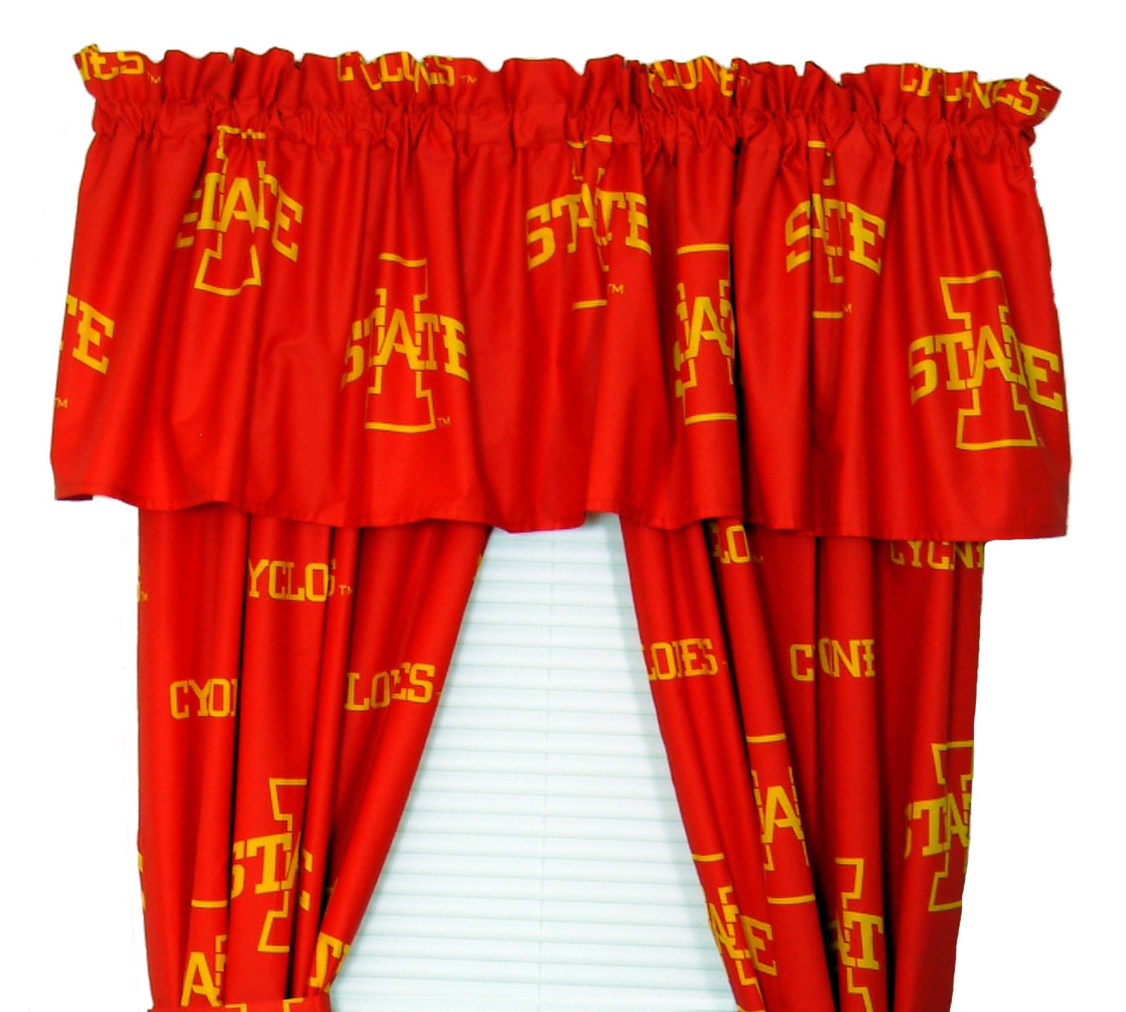 Iowa State Cyclones 100% Cotton, 84" Curtain Panels, Set of 2
