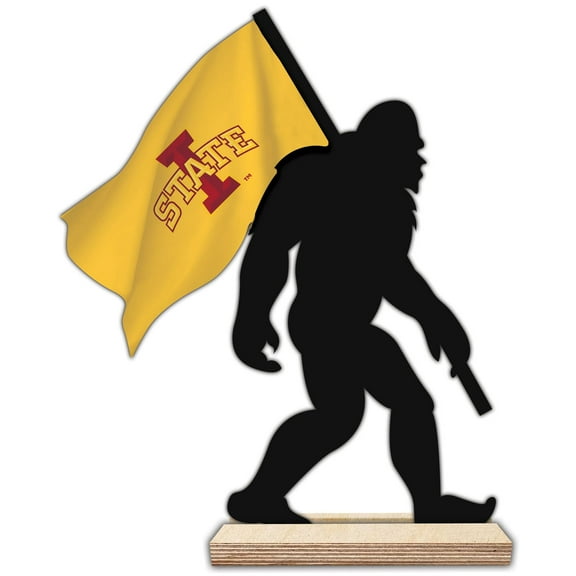 Iowa State Cyclones 18'' Team Logo Bigfoot Silhouette Desktop Art