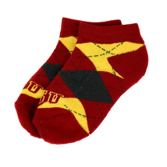 Iowa State Cyclones Child Argyle No Show Sock - Donegal Bay - Unisex - Child - No-Show