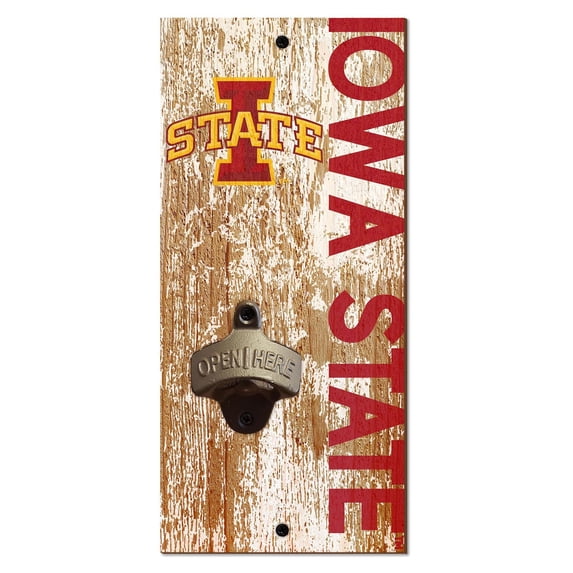 Iowa State Cyclones Distressed Bottle Opener