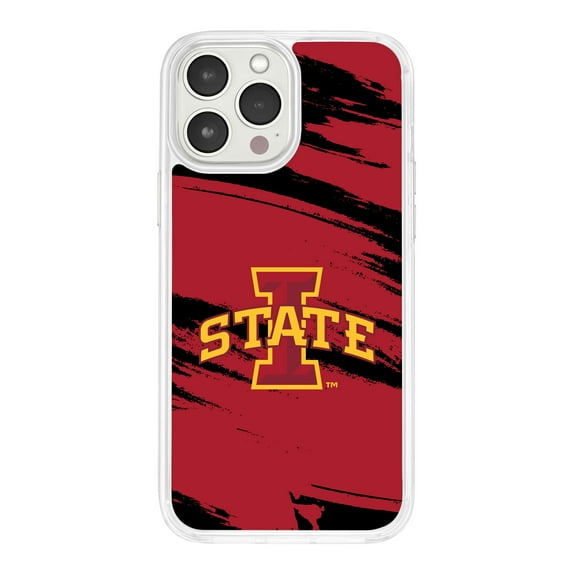 Iowa State Cyclones HD Phone Case Compatible with MagSafe Apple iPhone 15 Pro Max (Paint Stripe) by Affinity Bands