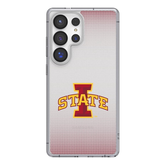 Iowa State Cyclones Linen Logo Galaxy Clear Case