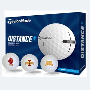 Iowa State Cyclones Logo Edition Taylormade Distance+ Golf Balls 12-Pack (Dozen)