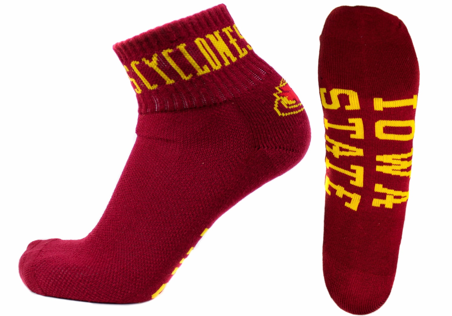 Iowa State Cyclones Red Quarter Sock - Donegal Bay - Unisex - One Size - Quarter