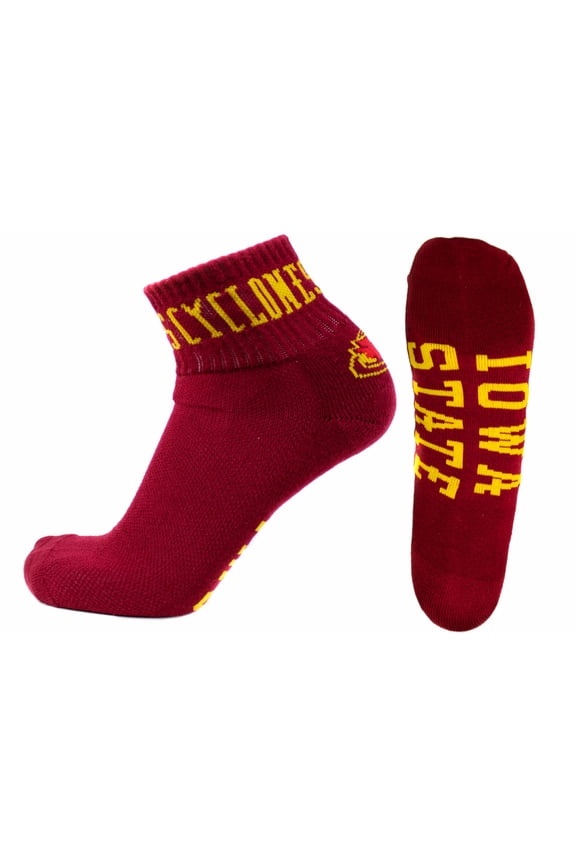 Iowa State Cyclones Red Quarter Sock - Donegal Bay - Unisex - One Size - Quarter