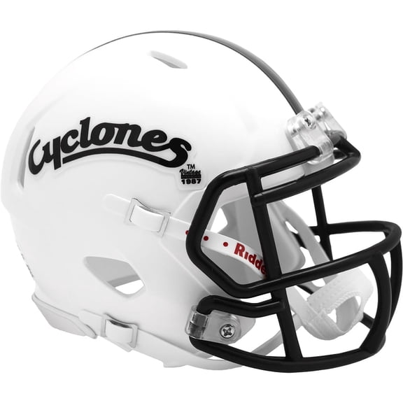 Iowa State Cyclones Script White Riddell NCAA Speed Mini Helmet