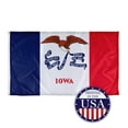thumbnail image 1 of Iowa State Flag - 3ft x 5ft Knitted Polyester, State Flag Collection, Made in The USA, 1 of 5