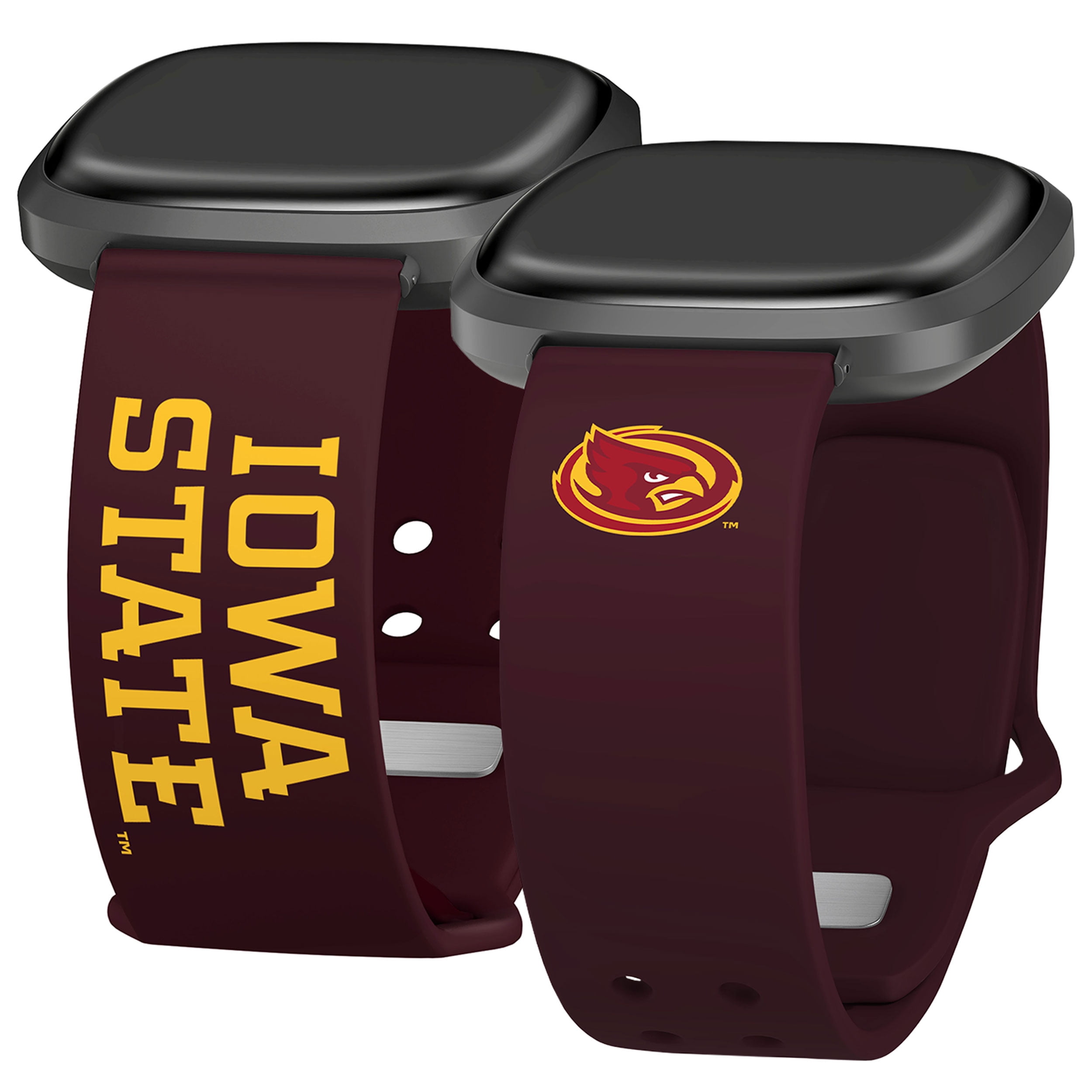 Iowa State HD Iconic Edition Unisex Watch Band for FitBit Versa 3 & Sense (Long)