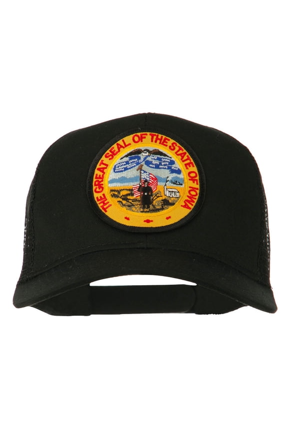 Iowa State Patched Mesh Cap - Black OSFM