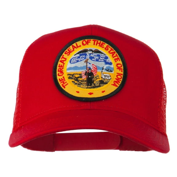 Iowa State Patched Mesh Cap - Red OSFM