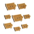 thumbnail image 1 of Iowa State Silhouette Wood Buttons for Crochet Knitting Sewing DIY Craft - Various Sizes (8pcs), 1 of 7