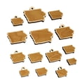 thumbnail image 1 of Iowa State Silhouette Wood Mini Charms Shapes DIY Craft Jewelry - No Hole - 16mm (22pcs), 1 of 7