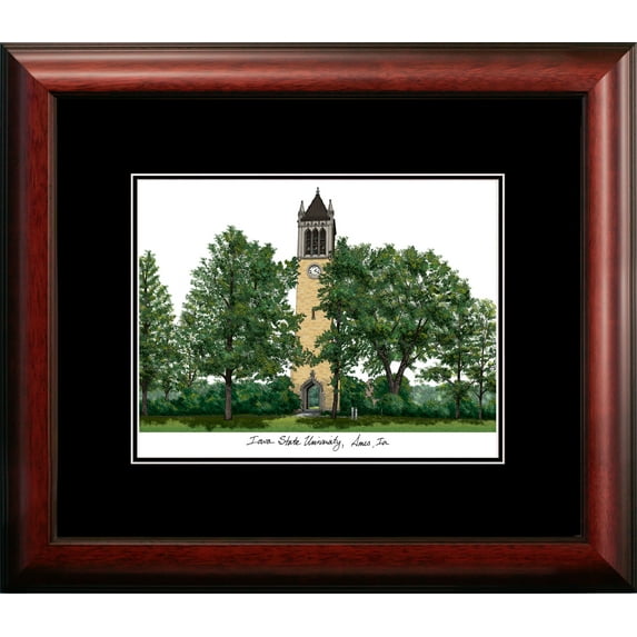 ncaa iowa state cyclones academic framed lithograph