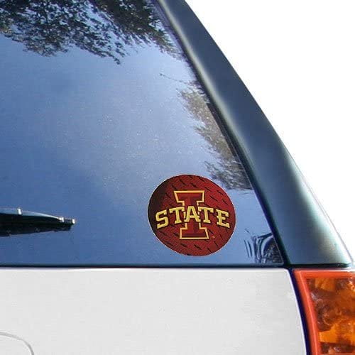 Iowa State University Cyclones 4 Inch Round Sticker Decal Flat Vinyl Full Adhesive Backing