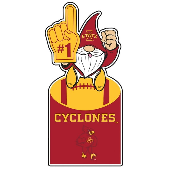 Iowa State University Gnome Metal Sign 10"L x 30"H