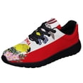 thumbnail image 1 of Iowa Stte EaStrn Goldfinch Bird and Wild Rose Flower Shoes Sneakers Black Size 4.5, 1 of 7