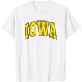 thumbnail image 1 of Iowa - Throwback Design Print - Classic T-Shirt, 1 of 2