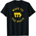 thumbnail image 1 of Iowa Wave to the Brave Football Childrens Hospital T-Shirt, 1 of 3