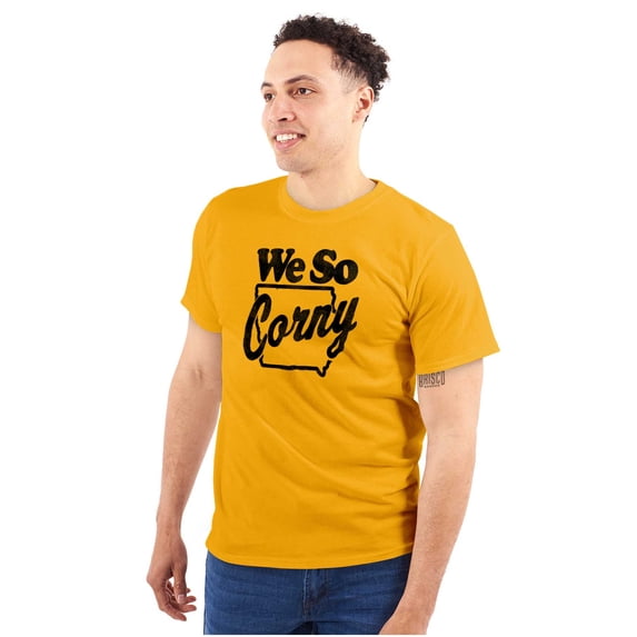 Iowa We So Corny IA Local State Pride Men's Graphic T Shirt Tees Brisco Brands L