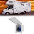 thumbnail image 1 of Ip44 Waterproof Socket Rv External Socket For Caravanning Embedded Socket For Rv External Power Input Made Of Plastic, 1 of 9