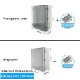 thumbnail image 1 of Ip66Abs Hinged Plastic Enclosure Waterproof Power Electrical Junction Box, 1 of 6