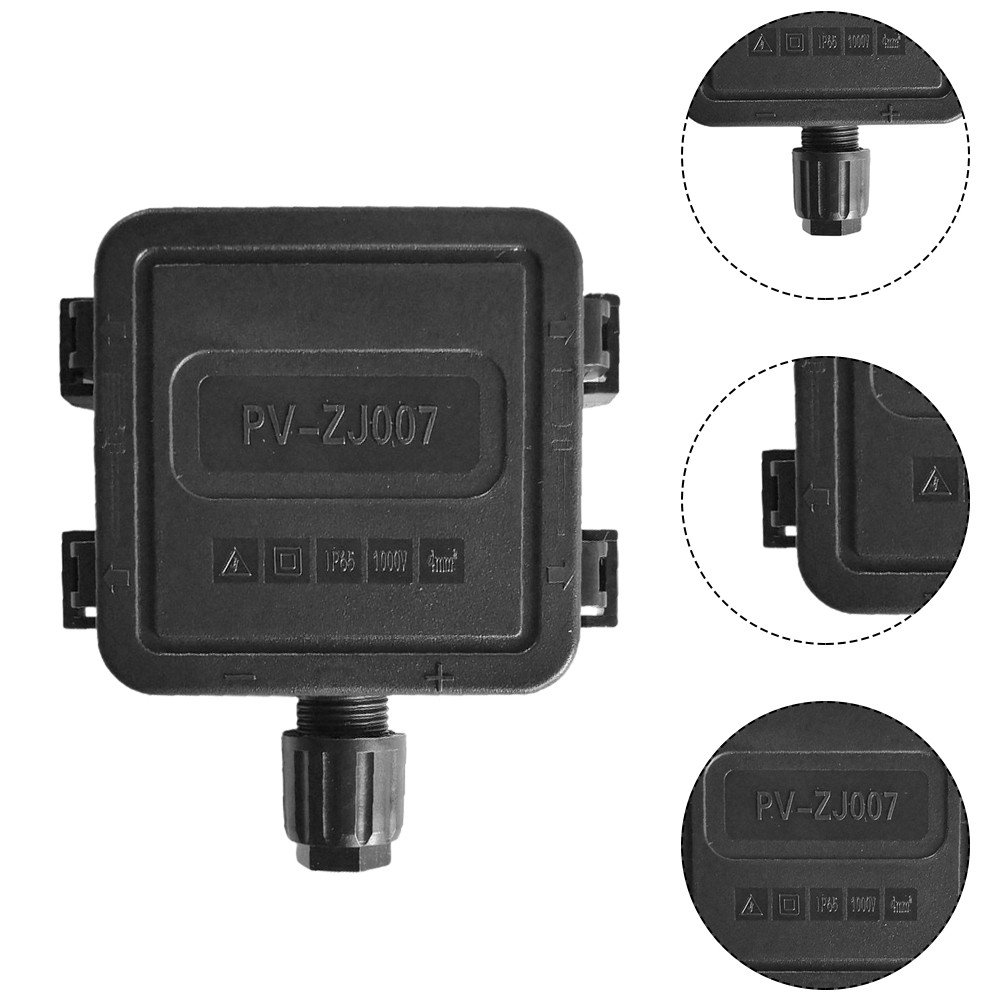 IP67 PV Solar Panel Single Hole Junction Box 30W Photovoltaic Solar ...