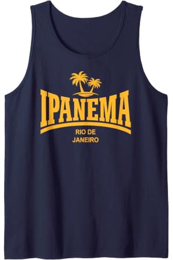 Ipanema Beach Rio De Janeiro Tank Top Size S-3XL