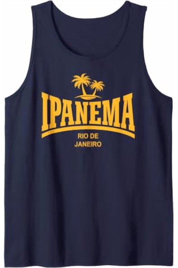 Ipanema Beach Rio De Janeiro Tank Top Size S-3XL