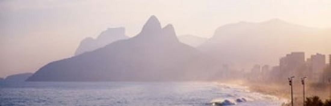 Ipanema Beach Rio de Janeiro Brazil Canvas Art - Panoramic Images (38 x 12)
