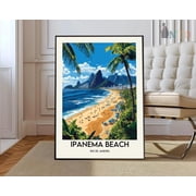 Ipanema Beach Rio de Janeiro Brazil Coastal Wall Art Photo Print Unframed Paper Print