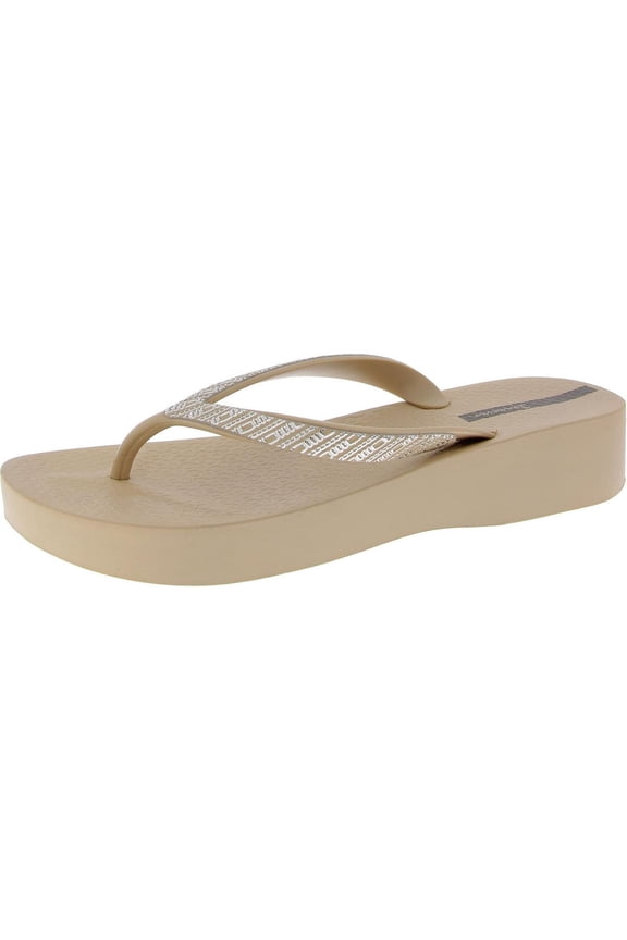 Womens Solid Flatform Sandals