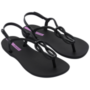 Ipanema Womens Trendy Fem Sandal, Adult, Black/Black/Lilac, 8 M US