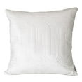 thumbnail image 1 of Iphis Transitional White Square Throw Pillow, 1 of 1