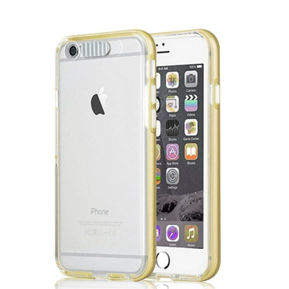 Iphone 6s Case, Gold Cherry Iphone 6s Incoming Call Flash Message Blink Hybrid Cover Case for Iphone 6s & Iphone 6 (Gold)