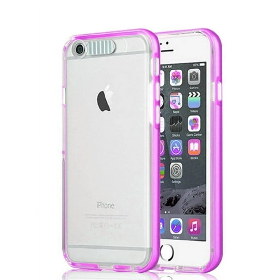 Iphone 6s Case, Gold Cherry Iphone 6s Incoming Call Flash Message Blink Hybrid Cover Case for Iphone 6s & Iphone 6 (Mauve)