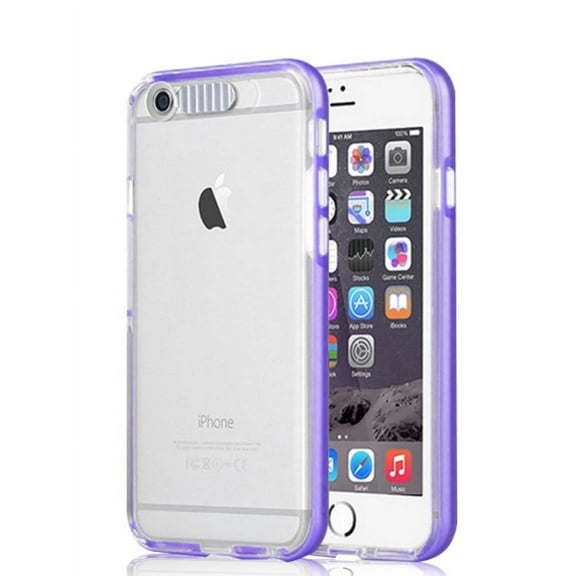 Iphone 6s Case, Gold Cherry Iphone 6s Incoming Call Flash Message Blink Hybrid Cover Case for Iphone 6s & Iphone 6 (Purple)