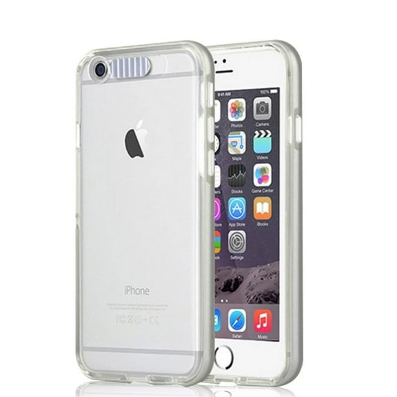 Iphone 6s Case, Gold Cherry Iphone 6s Incoming Call Flash Message Blink Hybrid Cover Case for Iphone 6s & Iphone 6 (Silver)