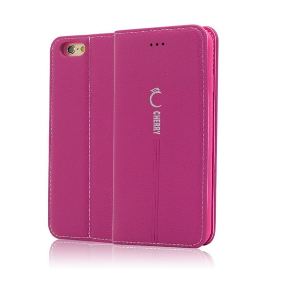 Iphone 6s Case, Mignova Iphone 6s Case PU Leather (Magnetic Closure) (Card Packet) (Kick Stand) Wallet Case Cover for Apple Iphone 6s & Iphone 6 (Pink)