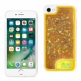thumbnail image 1 of Iphone 7 Plus Case With Flowing Glitter And Led Effect In Yellow, 1 of 4