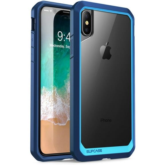 Iphone X Case, iPhone X Case, SUPCASE Unicorn Beetle Series Premium Hybrid Protective Clear Case, Blue
