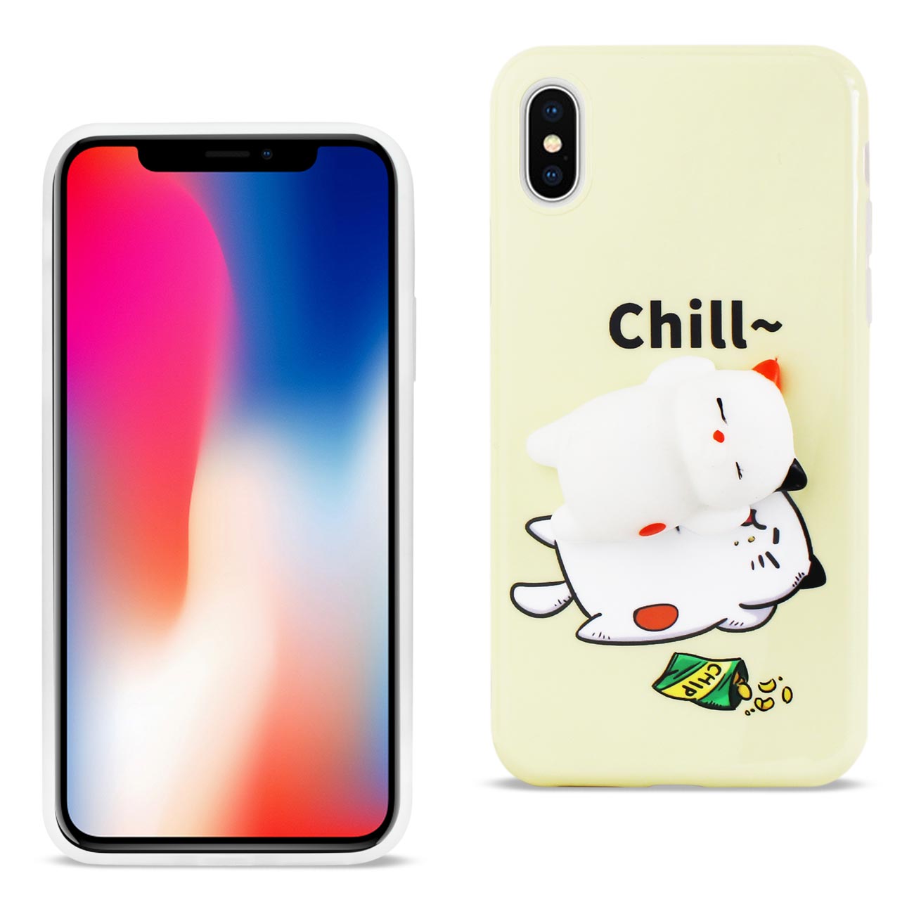 Iphone X Tpu Design Case With 3d Soft Silicone Poke Squishy