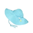 thumbnail image 1 of Iplay Baby Infant Toddler Unisex UPF 50 Solid Brim Sun Hat (Aqua, 2-4 Years), 1 of 7
